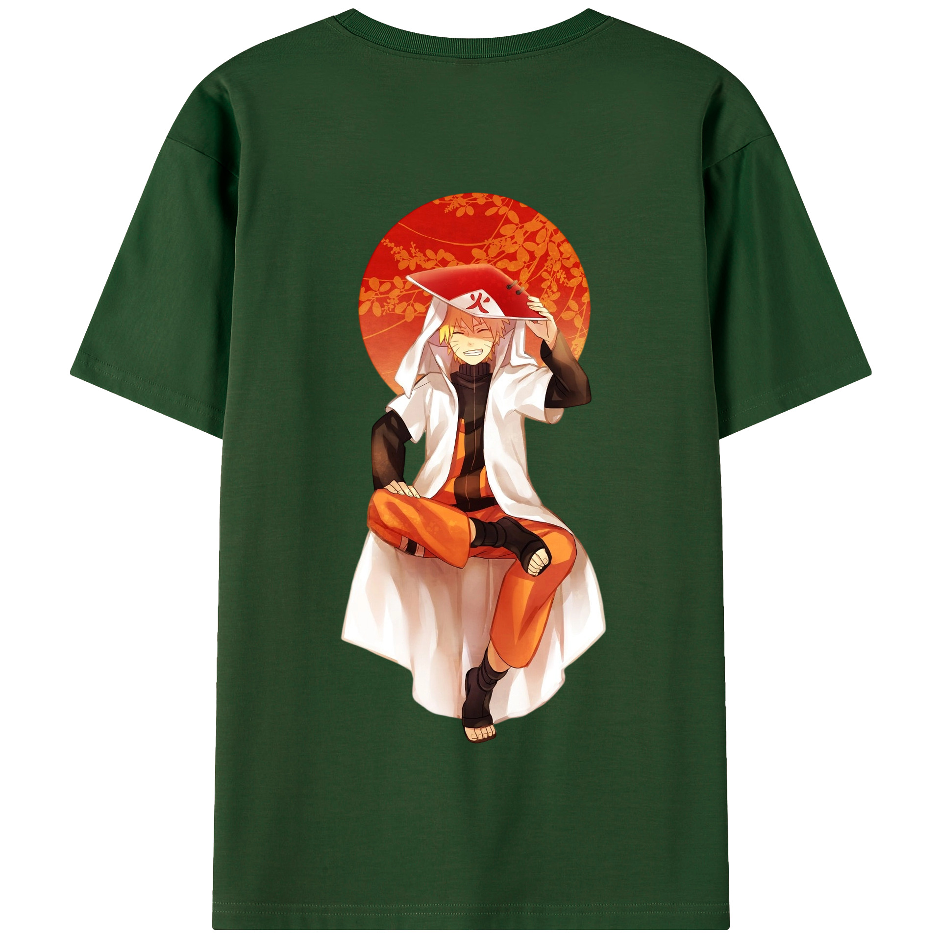 （画像用） NARUTO -ナルト- うずまき ナルト Uzumaki Naruto 綿100％半袖Tシャツ（背面プリント）
